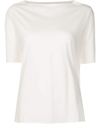 UMA | Raquel Davidowicz T-shirt con scollo a barca - Bianco