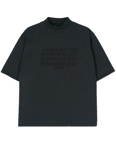 Maison Margiela エンブロイダリーtシャツ - ブラック