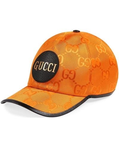 Gucci Off The Grid GG Supreme Canvas Baseball Cap - Orange