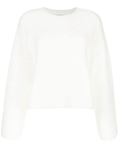 B+ AB Brushed Knitted Jumper - White