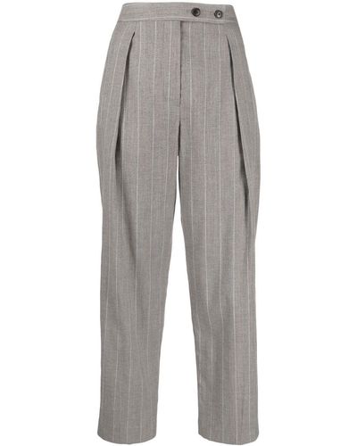 3.1 Phillip Lim Pantaloni affusolati a vita alta - Grigio