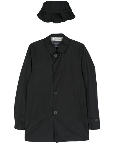 Herno Classic-collar Gore-tex® Raincoat - Black