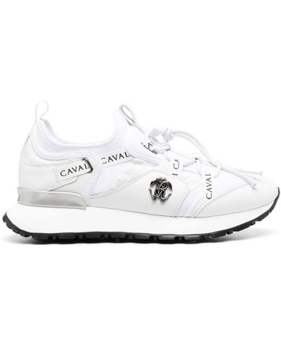 Roberto Cavalli Sneakers Met Trekkoordsluiting - Wit