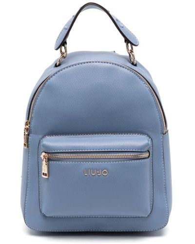 Liu Jo Logo-lettering Backpack - Blue