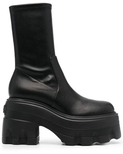 Casadei Botas pull-on con plataforma - Negro