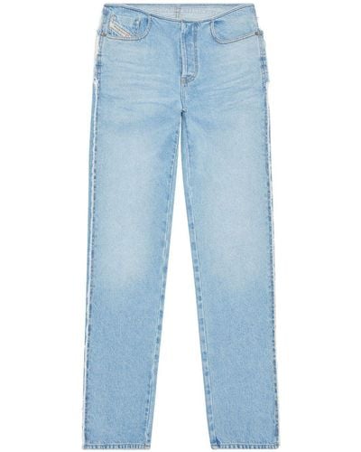 DIESEL Straight Leg Denim Jeans - Blue