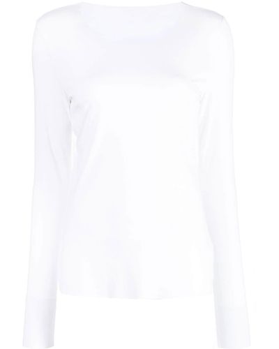 Wolford Aurora Long Sleeve Pullover - White