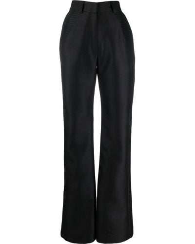 Concepto High-waist Straight-leg Pants - Black