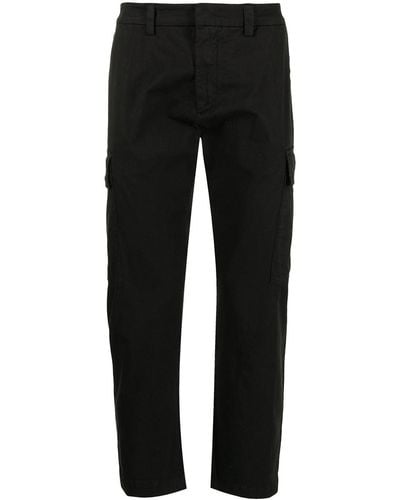 Iceberg Pressed-crease Stretch-cotton Tailored Trousers - Black