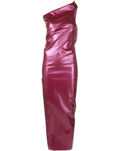Rick Owens Athena Asymmetrical Evening Dress - Purple