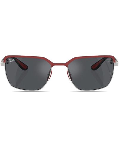 Ray-Ban X Scuderia Ferrari lunettes de soleil à monture carrée - Gris