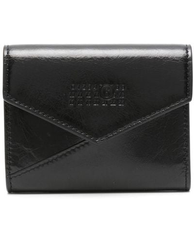 MM6 by Maison Martin Margiela Japanese 6 Leather Wallet - Black