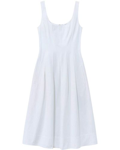 Proenza Schouler Kleid mit Falten - Weiß
