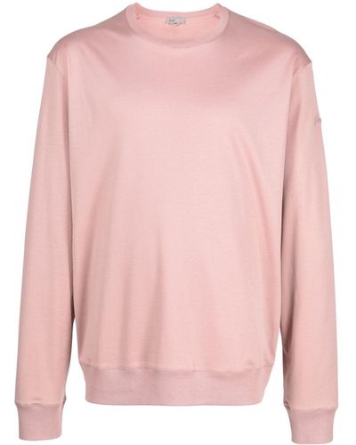 Herno Long-sleeved Cotton Sweatshirt - Pink