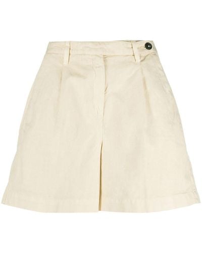 Massimo Alba Cotton-linen Bermuda Shorts - Natural
