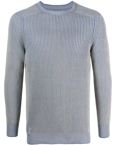 Sease Reversible Knitted Sweater - Blue