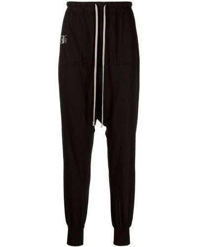 Rick Owens DRKSHDW Pantalon de jogging à coupe sarouel - Noir