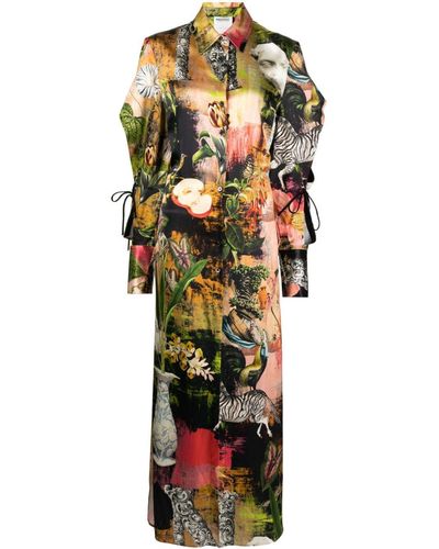 Monse Midi-jurk Met Veterdetail - Meerkleurig