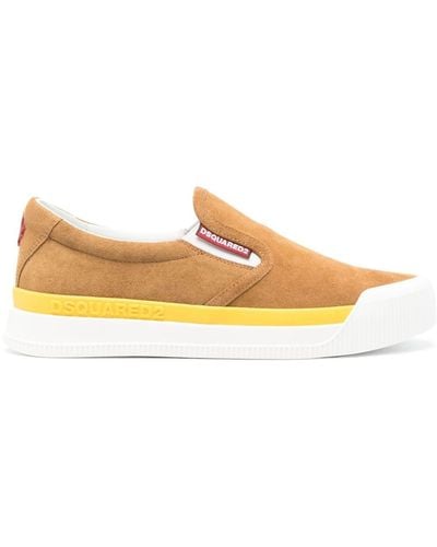 DSquared² Zapatillas slip-on con logo - Naranja