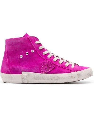 Philippe Model Paris Logo-patch Trainers - Pink