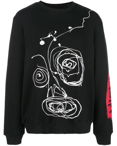 Haculla 'drippy' Sweater Met Ronde Hals - Zwart
