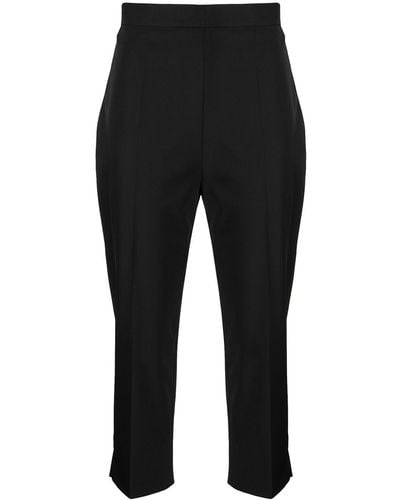 Prada Cropped Skinny Trousers - Black