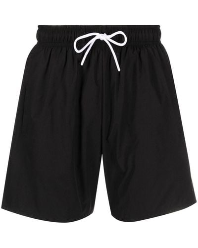 BOSS Iconic Logo-print Swim Shorts - Black