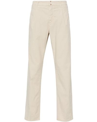 Incotex Pantalones ajustados con pinzas - Neutro