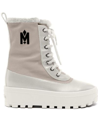 Mackage Hero Shearling Ankle Boots - Natural