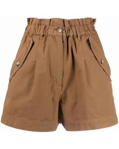 KENZO Brown Elasticated-waist Shorts