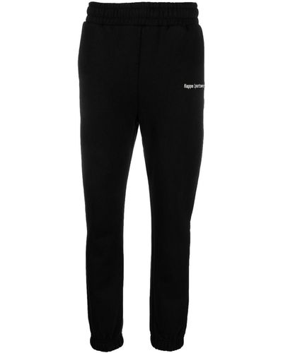 Kappa Pantaloni sportivi con stampa - Nero