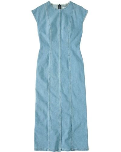 Closed Column Denim Dress - Blue