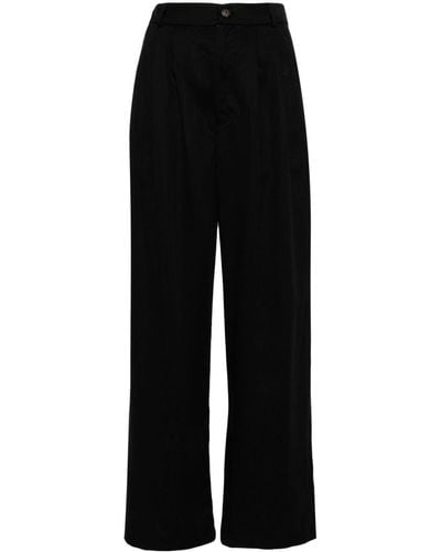 Reformation Mason Cropped Trousers - Black