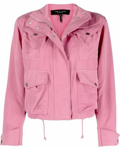 Rag & Bone Multi-pocket Cropped Jacket - Pink