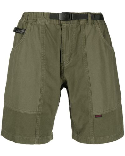 Gramicci Belted-waist bermuda shorts - Vert