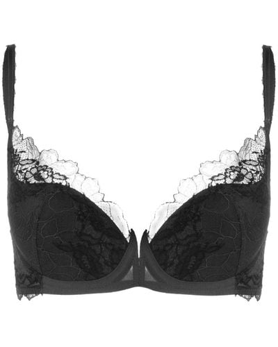 Wacoal Perfection Lace Moulded Bra - Gray