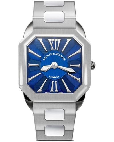 Backes & Strauss Berkeley W1 AM Armbanduhr, 40mm - Blau