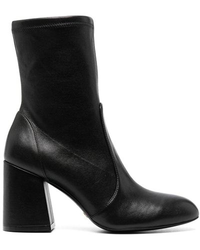 Stuart Weitzman 85mm Block-heel Ankle Boots - Black