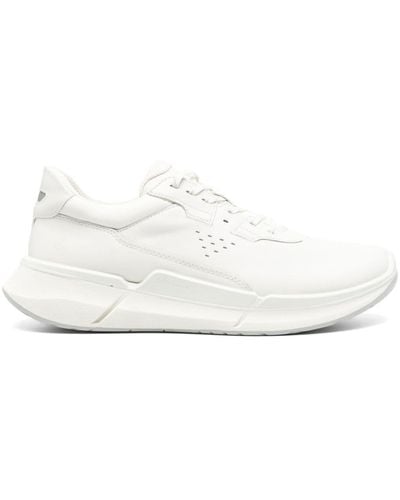 Ecco Biom Leather Sneakers - Wit