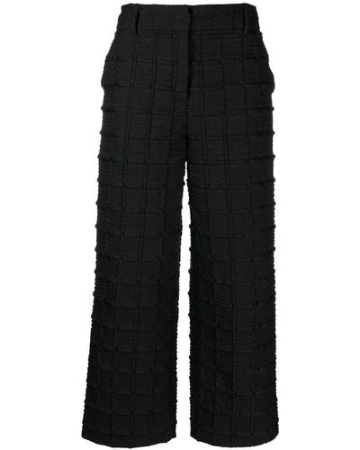 Cecilie Bahnsen Jaylee Mid-rise Cropped Trousers - Black