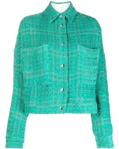 IRO Chunky-knit Jacket - Green