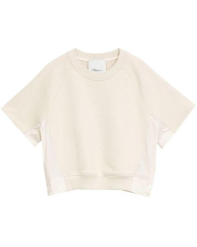 3.1 Phillip Lim Short-sleeve Cotton Sweatshirt - White