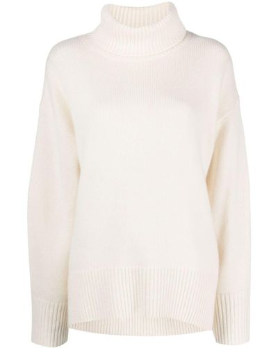 arch4 Roll-neck Cashmere Sweater - White