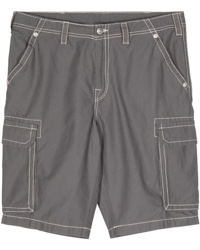 True Religion Big T Cargo Shorts - Grey