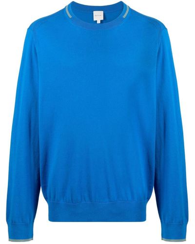Paul Smith Haze Organic-cotton Sweater - Blue