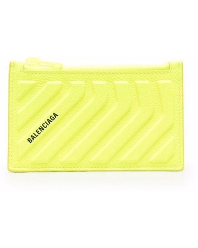 Balenciaga Car Long Cardholder - Yellow