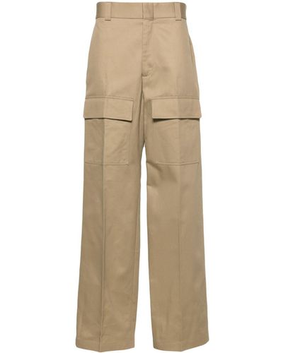Gucci Pantalon ample en coton à poches cargo - Neutre