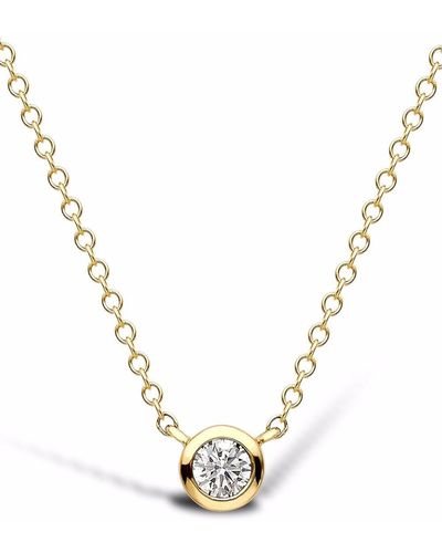 Pragnell Collier en or 18ct à pendentif orné de diamants - Métallisé
