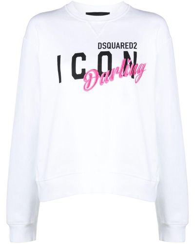 DSquared² Icon Darling Cool スウェットシャツ - ホワイト