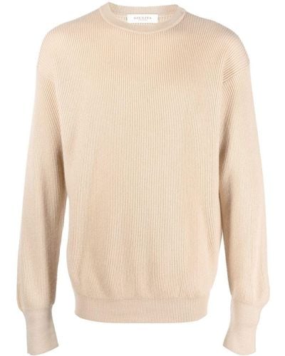 Giuliva Heritage Cashmere Ribbed-knit Sweater - Natural